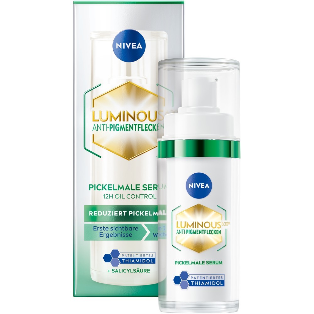 

Сыворотка для лица luminous 630 anti-pigmentflecken & -pickelmale Nivea, объем 30 мл