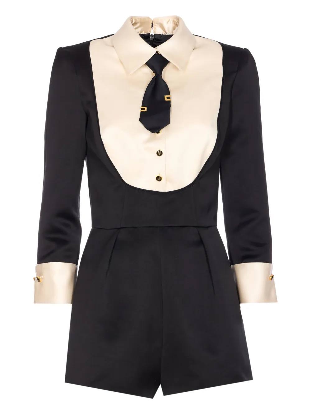 

Комбинезон с завязками Elisabetta Franchi, черный