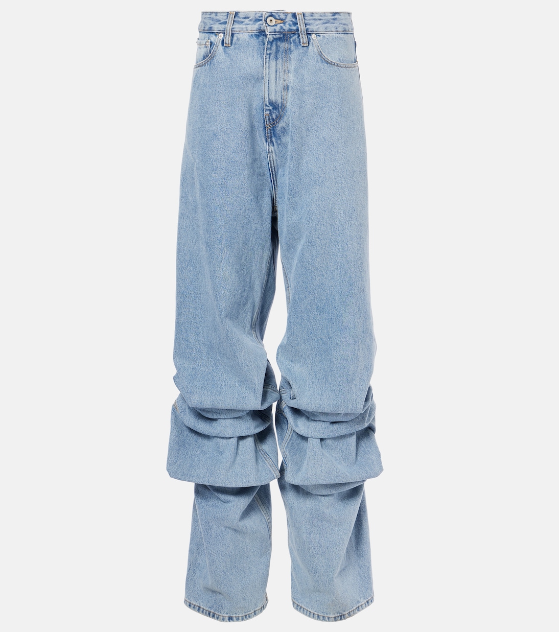 

Джинсы Evergreen с драпировкой и широкими штанинами Y/Project, Evergreen Ice Blue