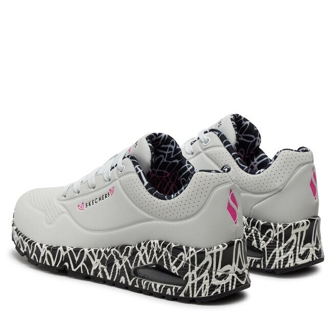 Кроссовки Skechers Loving Love 155506/WBK White/Black, белый — фото 3