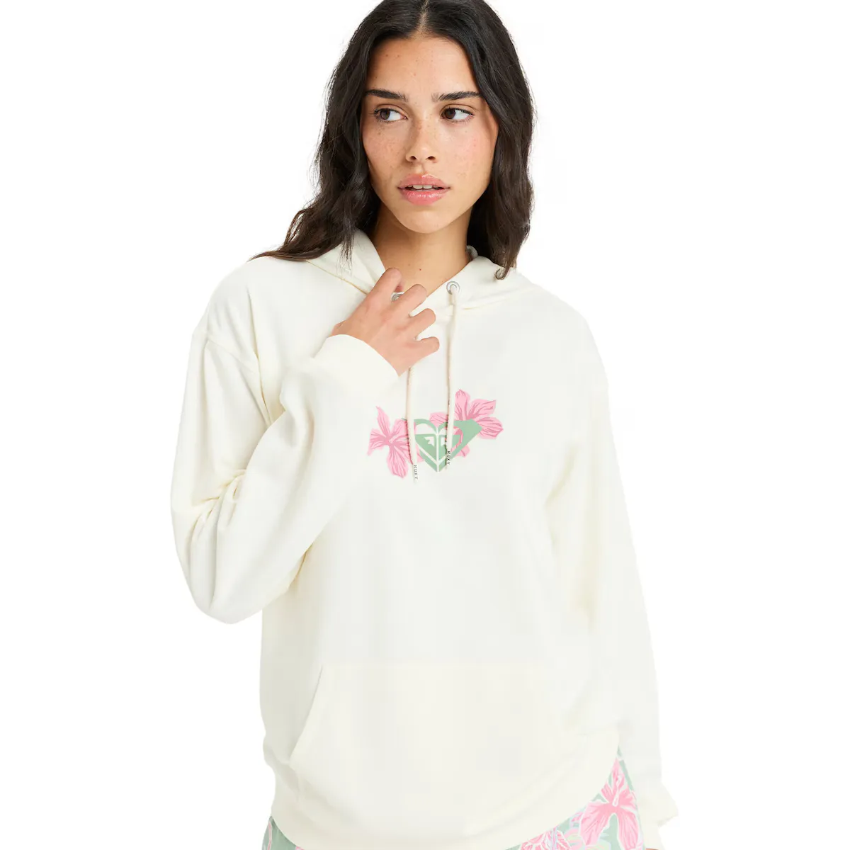 

Женская толстовка Roxy Hibiscus Heart, белый