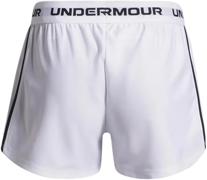 Шорты Under Armour Girls Tech Play Up, (100) White/White/Black — фото 2