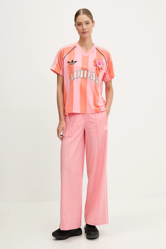 Широкие брюки Wideleg Pant Adidas Originals, розовый — фото 2