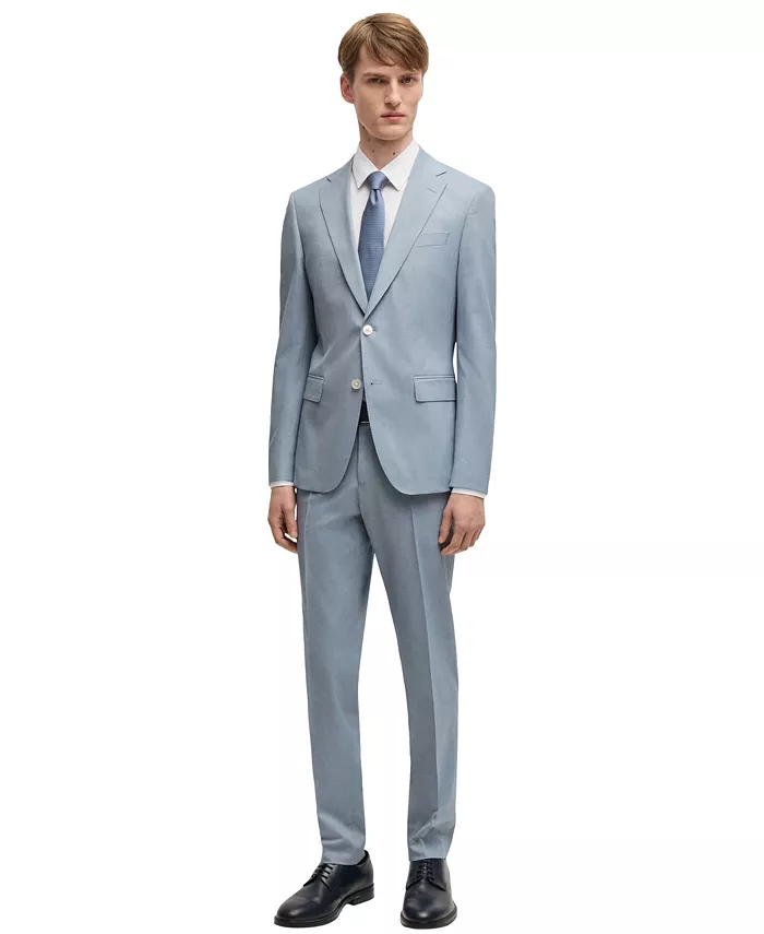 

Мужской костюм Formal Suit Separate из стрейч-шифона Hugo Boss, коричневый/бежевый