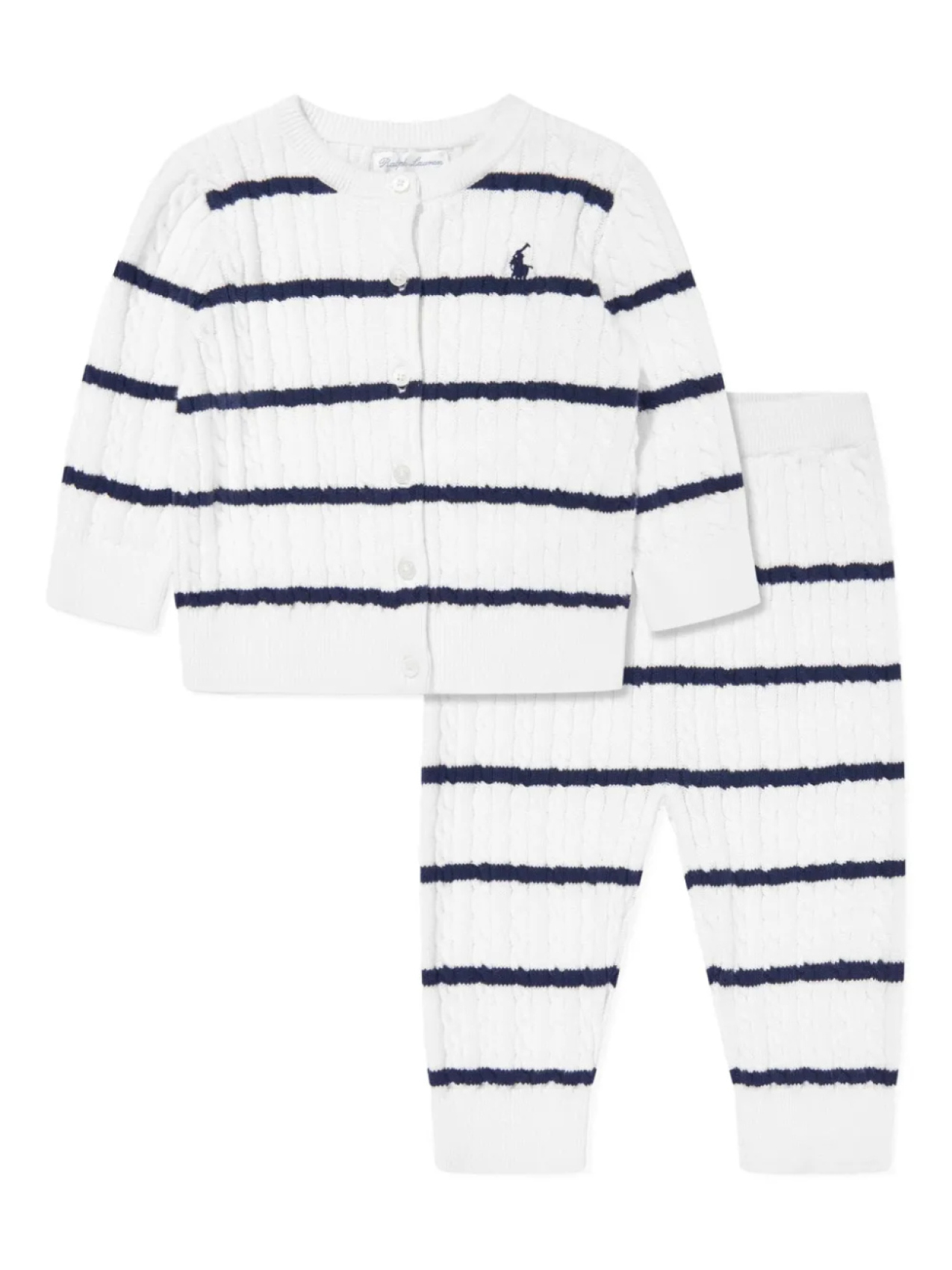 

Комплект брюк из хлопка POLO RALPH LAUREN KIDS, белый