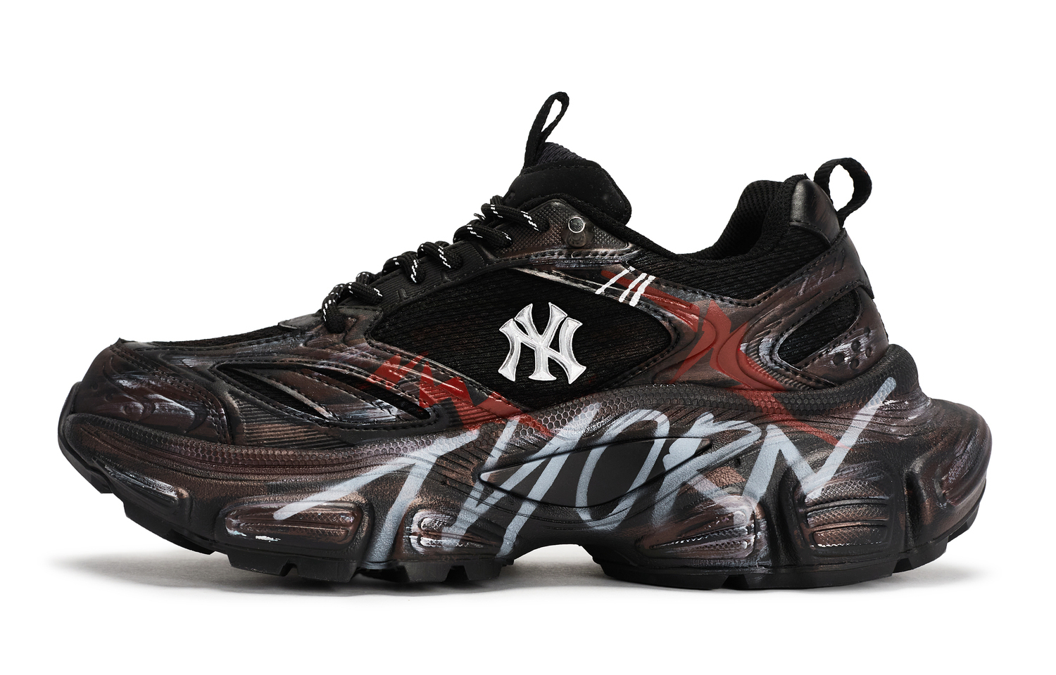 

MLB Базовые повседневные кроссовки Boston Red Sox унисекс, низкие, черный/красные/коричневый