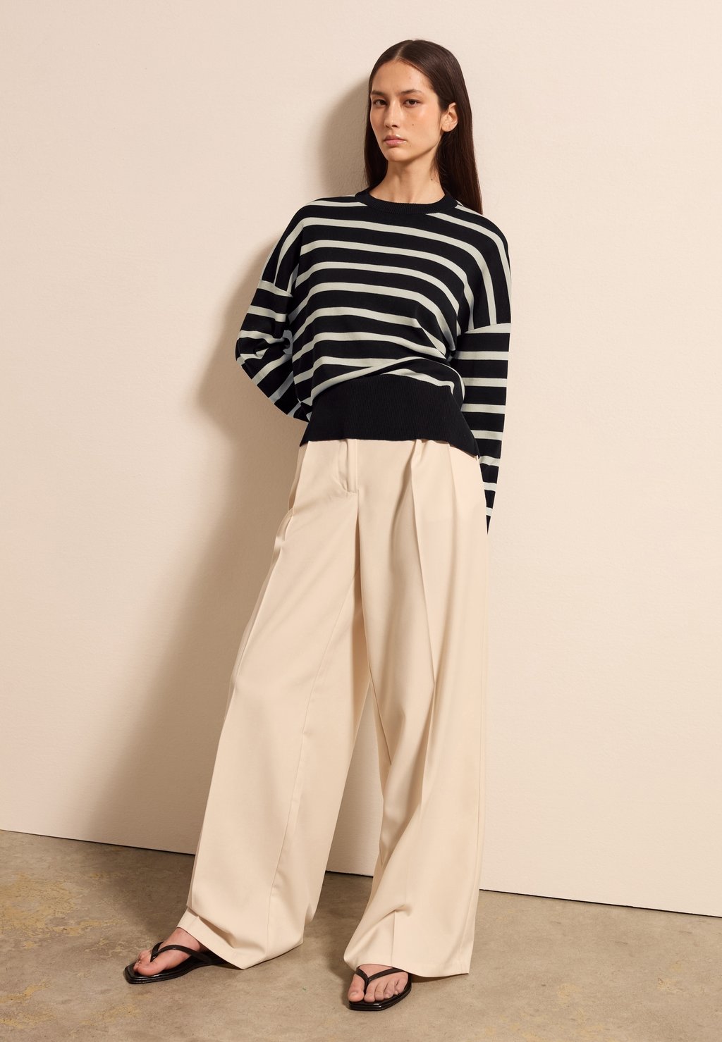 

Джемпер STRIPED WITH SPLITS Stefanel, белый