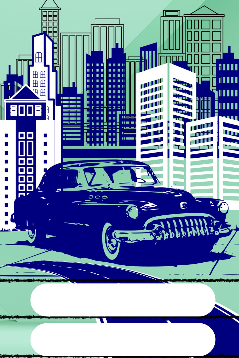 

City with buildings: lined notebook 6x9 inches, 130 pages (Independently published)