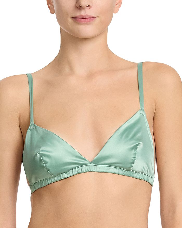 

Сатиновый бюстгальтер для сна Hanky Panky, зеленый