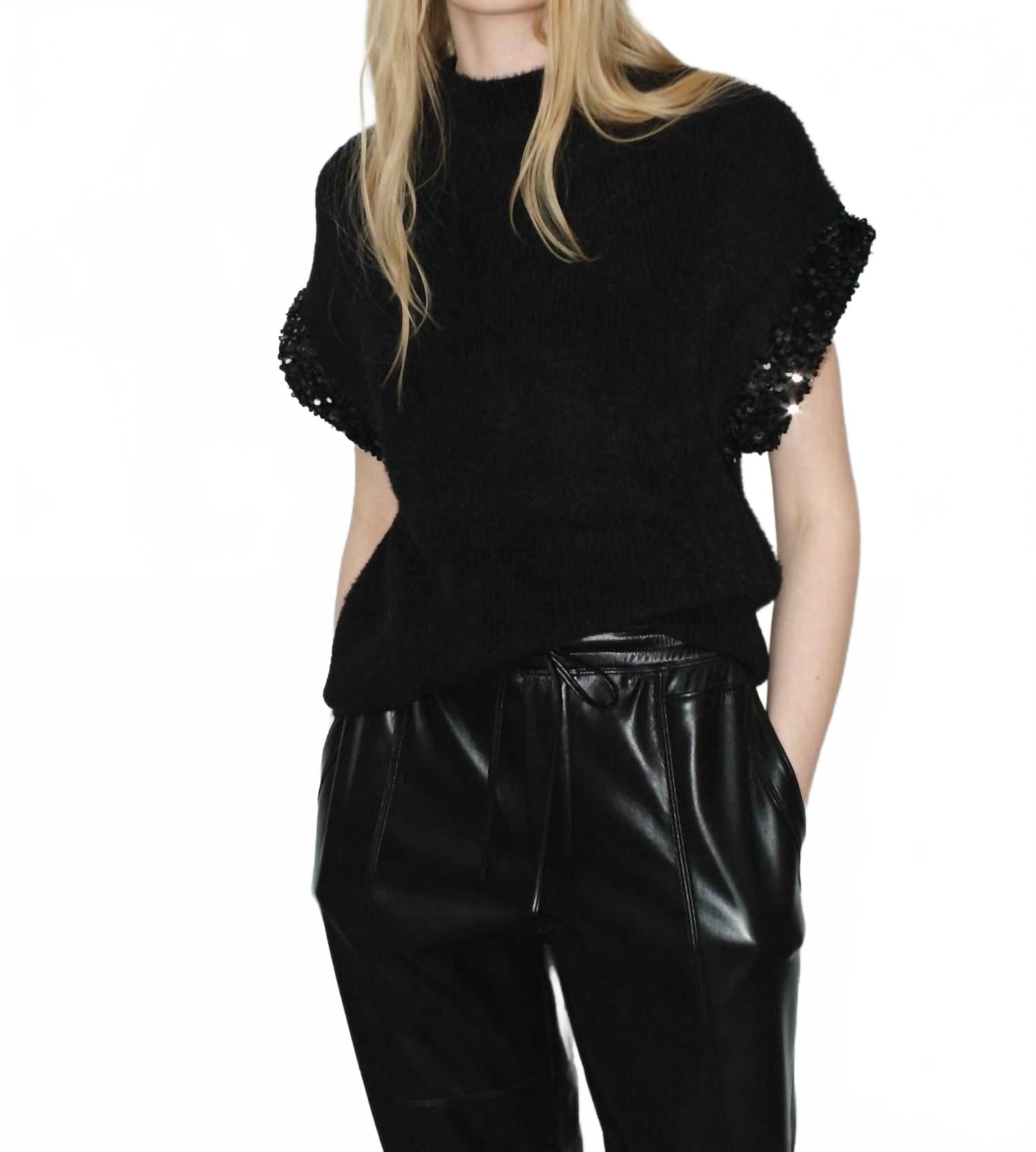 

MELISSA NEPTON Свитер без рукавов Yura черного цвета