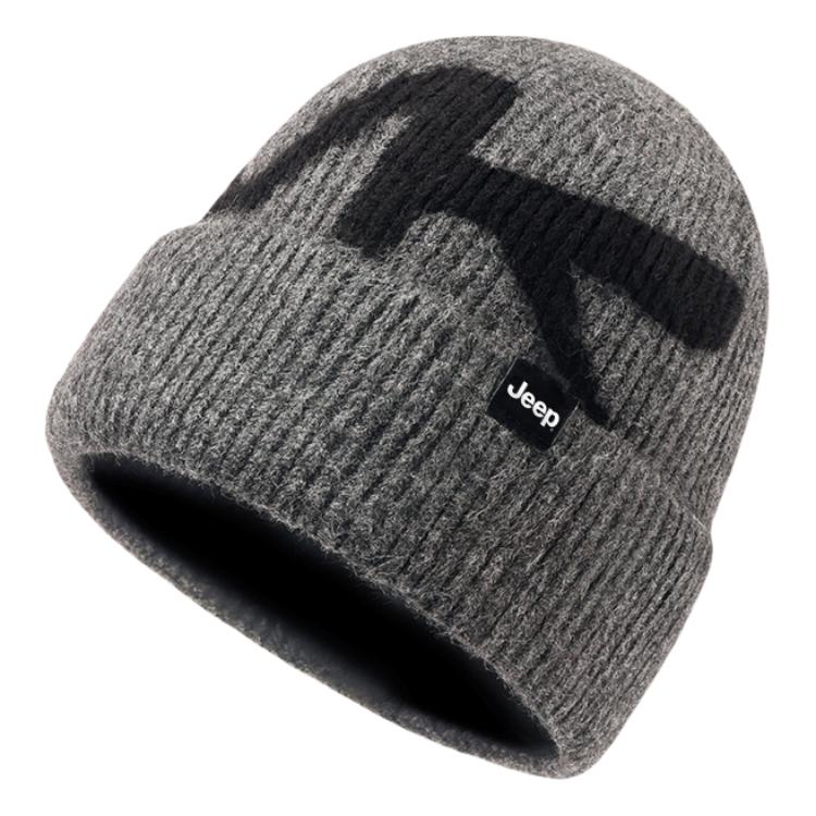 

Классическая коллекция вязаная шапка Wool Blend для мужчин Jeep, [soft and comfortable]светло-серый