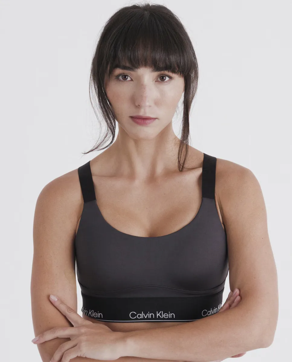 Calvin Klein женский спортивный бюстгальтер MODERN SPORT, чёрный — фото 3