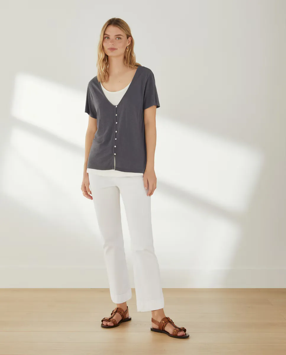 

Женская футболка с короткими рукавами Southern Cotton, цвет Plomo