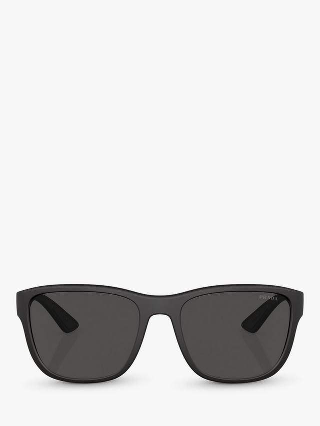 Мужские спортивные солнцезащитные очки PS 01US D-Shape Prada, Black — фото 2