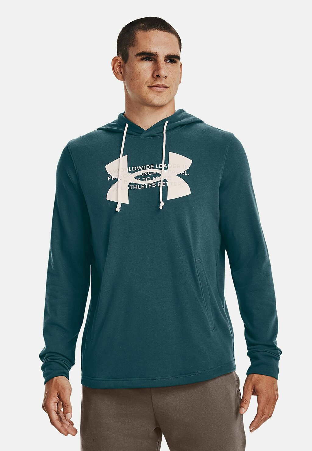 

Толстовка Ua Rival Logo Under Armour, цвет tourmaline teal