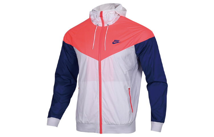

Nike Куртка мужская синий белые оранжевая