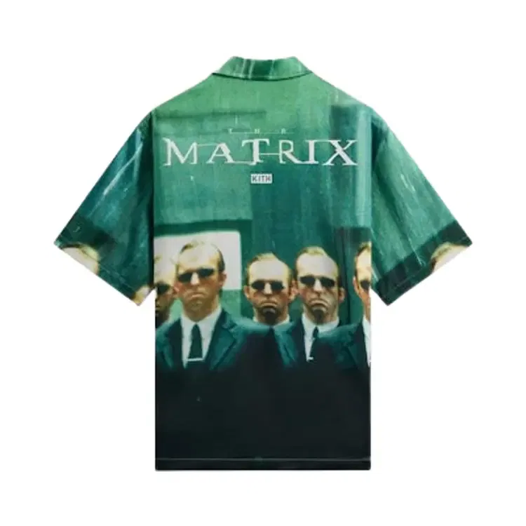 Рубашка с принтом по всей поверхности и воротником-стойкой Kith For The Matrix All-Over Printed, зеленый — фото 2