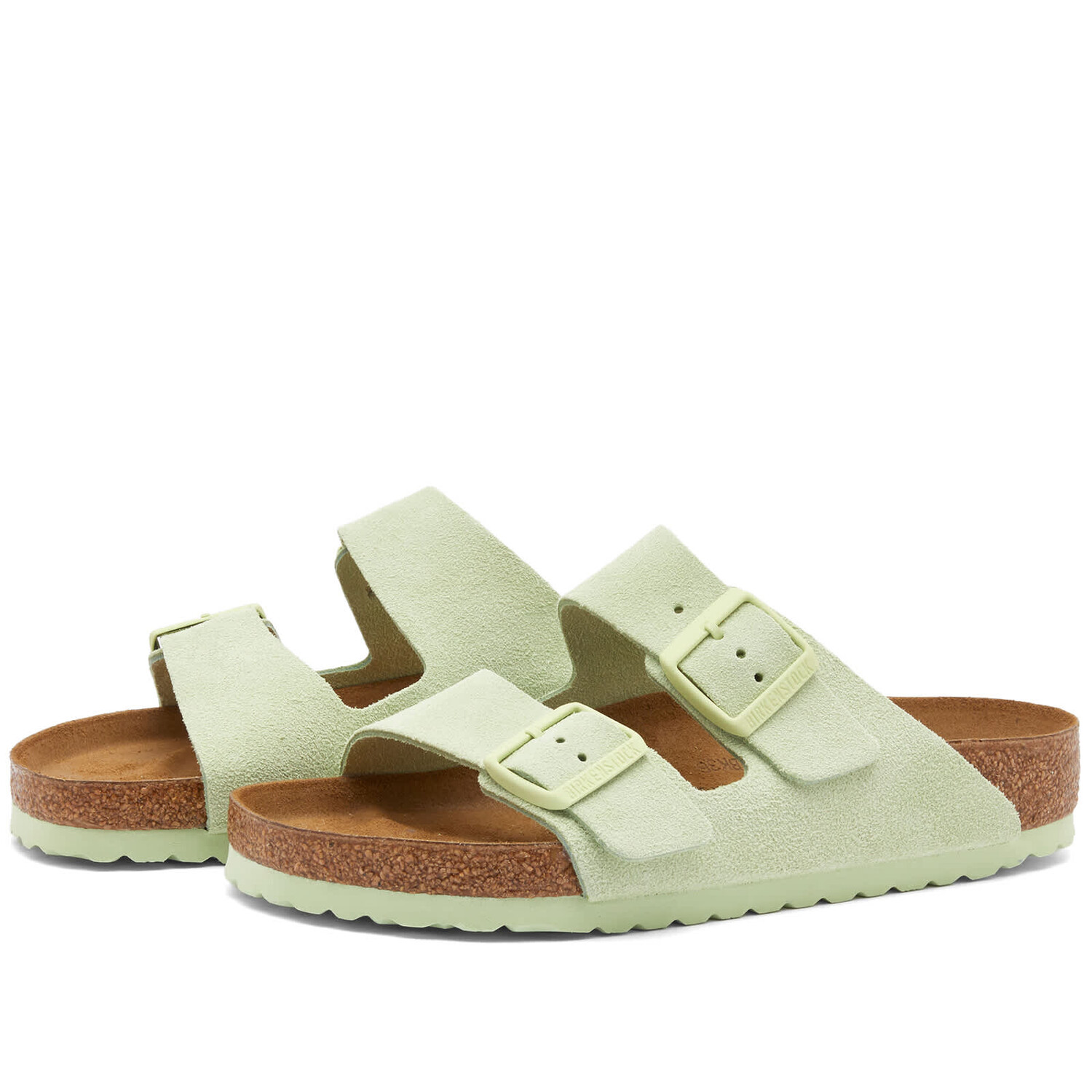 

Сандалии Birkenstock Arizona, цвет Faded Lime Suede