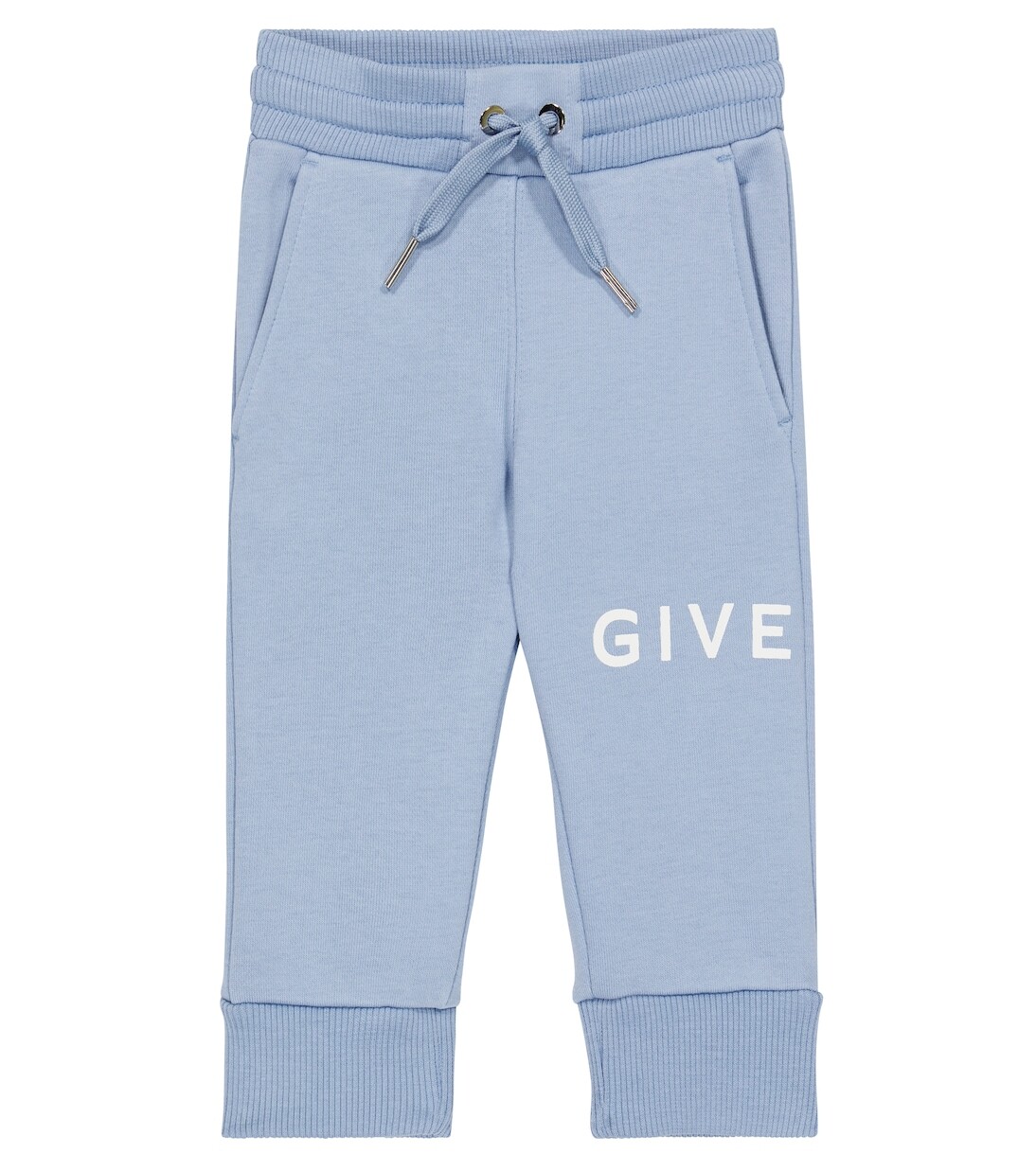 

Спортивные брюки из смесового хлопка с логотипом baby Givenchy Kids, синий