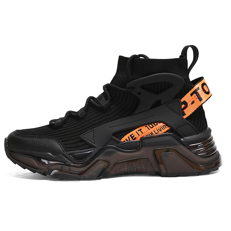 

Износостойкие дышащие кроссовки Mid Top Casual для мужчин NMR, черный