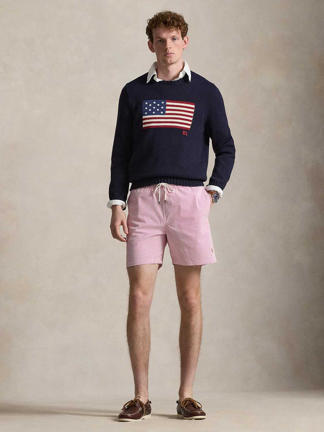 Polo Ralph Lauren Шорты для плавания 'TRAVELER' в светло-розовом цвете — фото 4