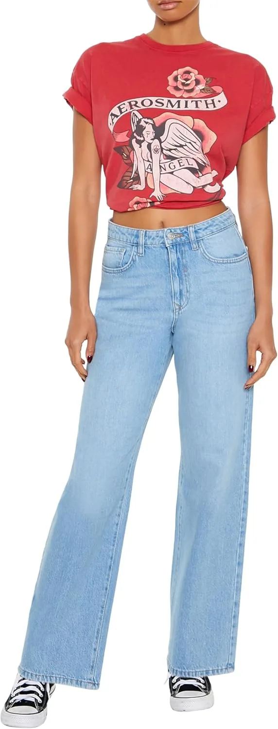 

Джинсы Forever 21 Women's 90s-fit High-Rise Straight