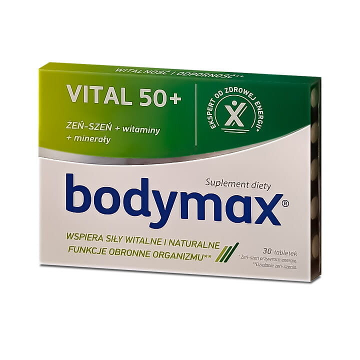 

Биологически активная добавка, Bodymax, Vital 50+ Женьшень, Витамины, Минералы, 30 таблеток