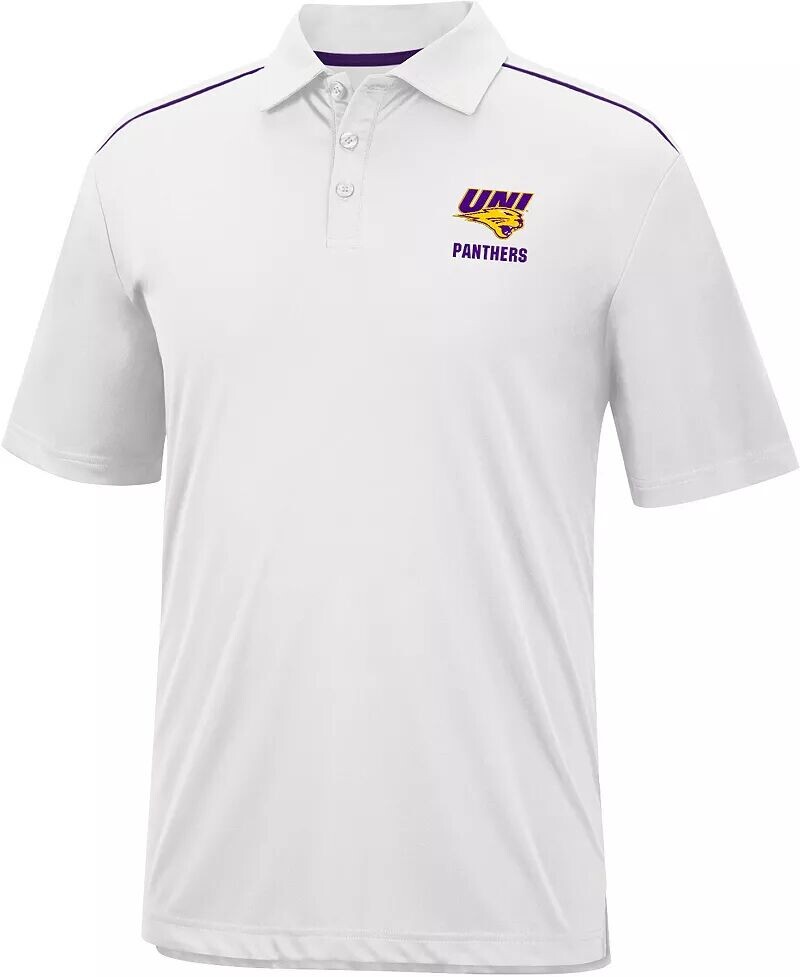 

Colosseum Мужская белая футболка-поло Northern Iowa Panthers