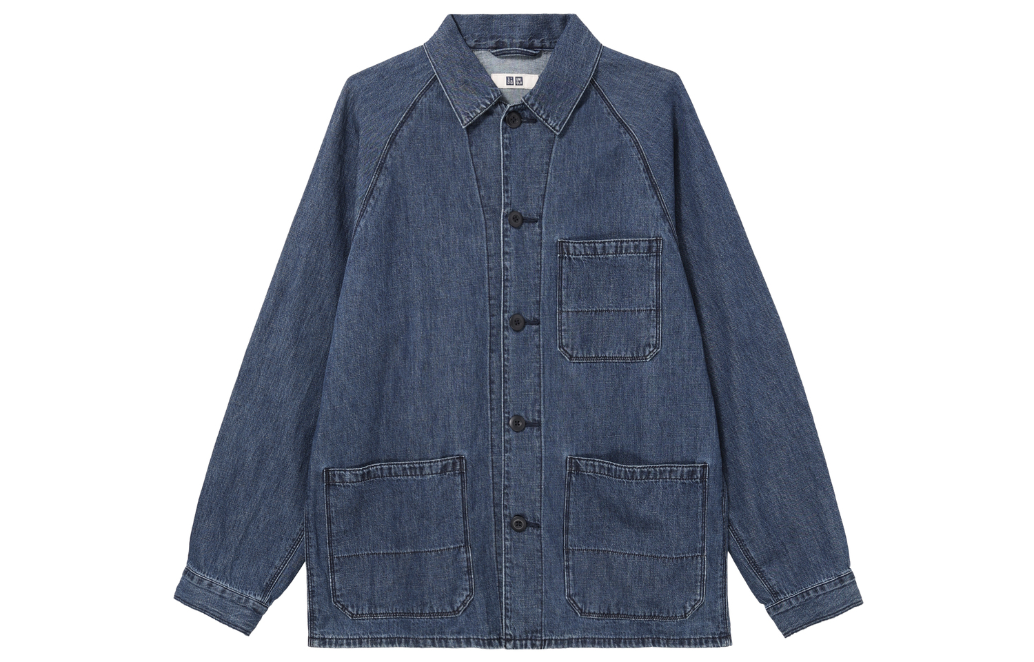 

UNIQLO Джинсовая куртка унисекс синяя, Blue