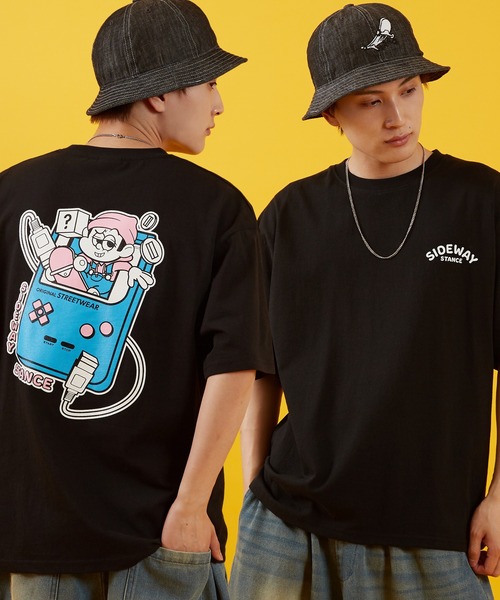 

Футболка с короткими рукавами и графическим принтом Sideway Stance, черная