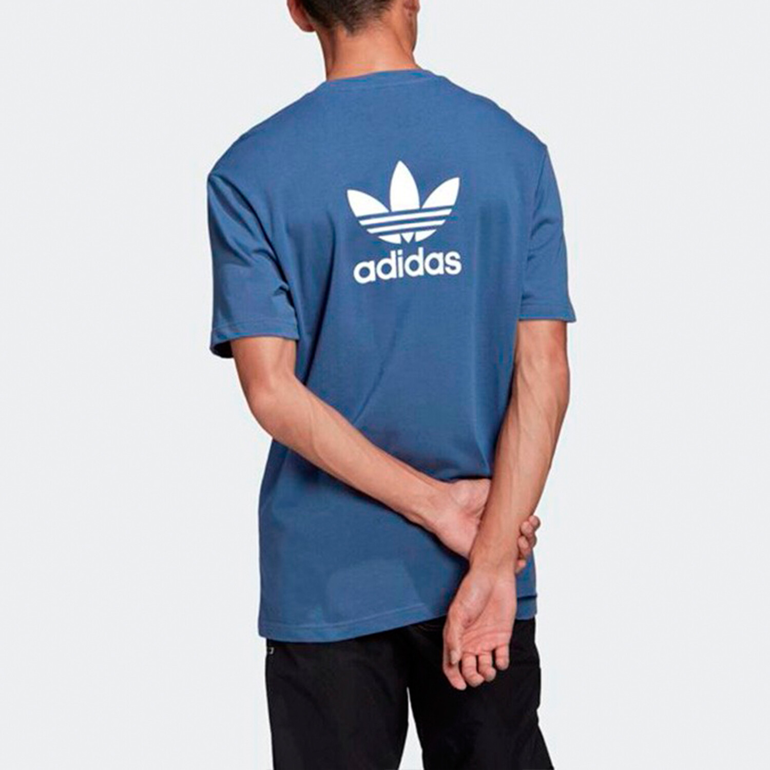 Футболка мужская королевского синего цвета Adidas Originals, синий — фото 3