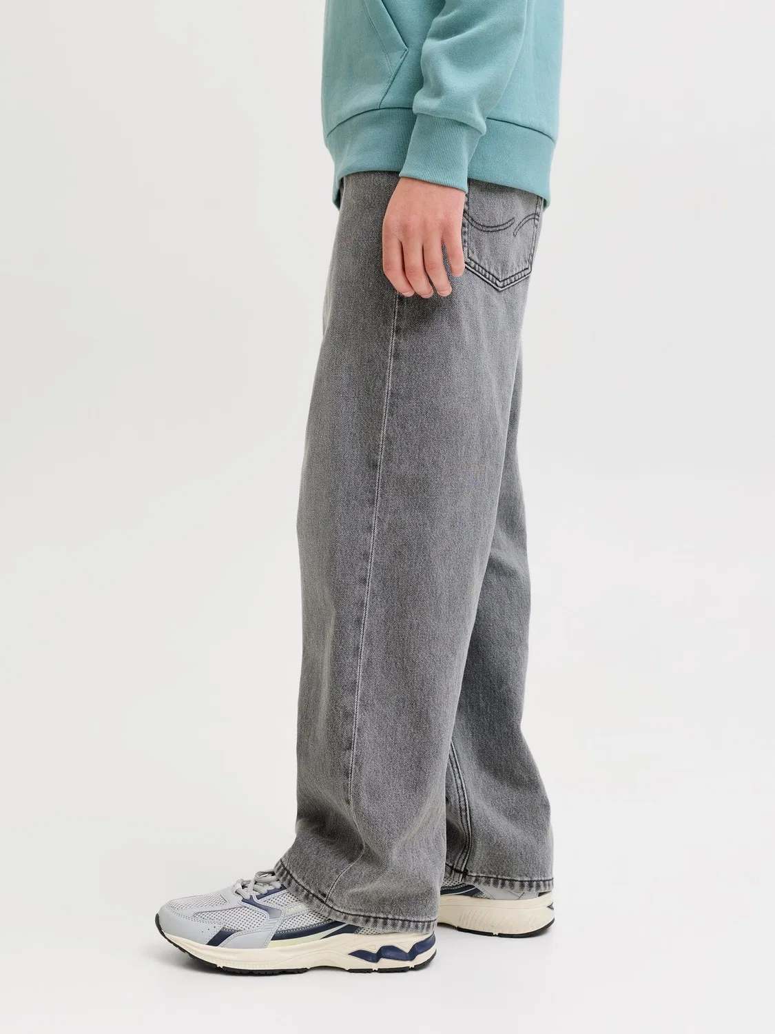 Джинсы свободного кроя JACK & JONES Junior, grey denim — фото 3