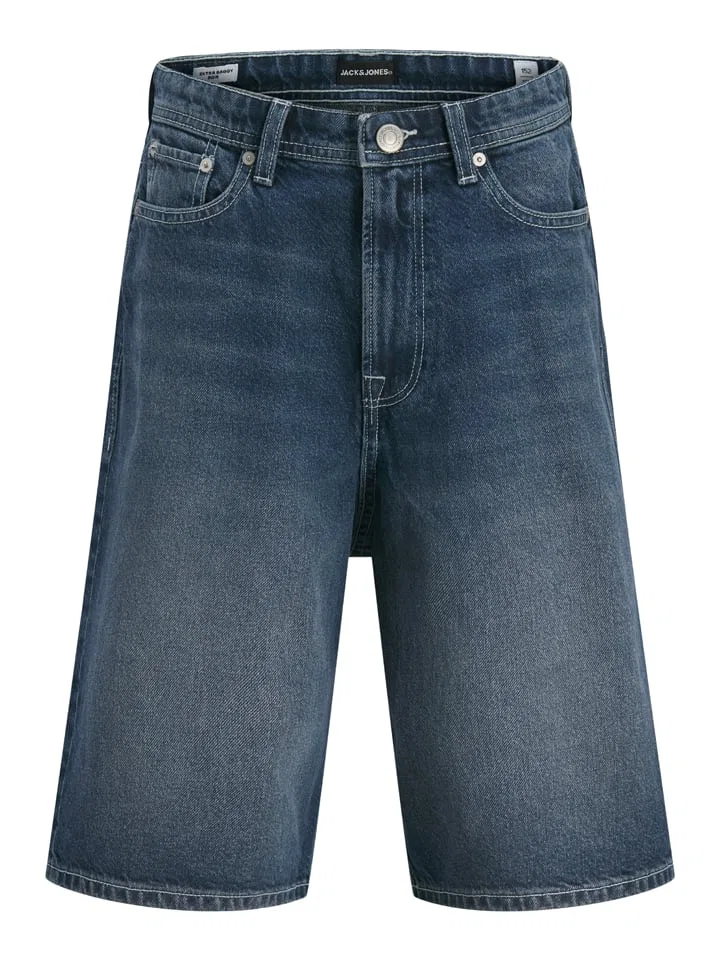 Шорты джинсовые, high waist, JACK & JONES Junior, синий