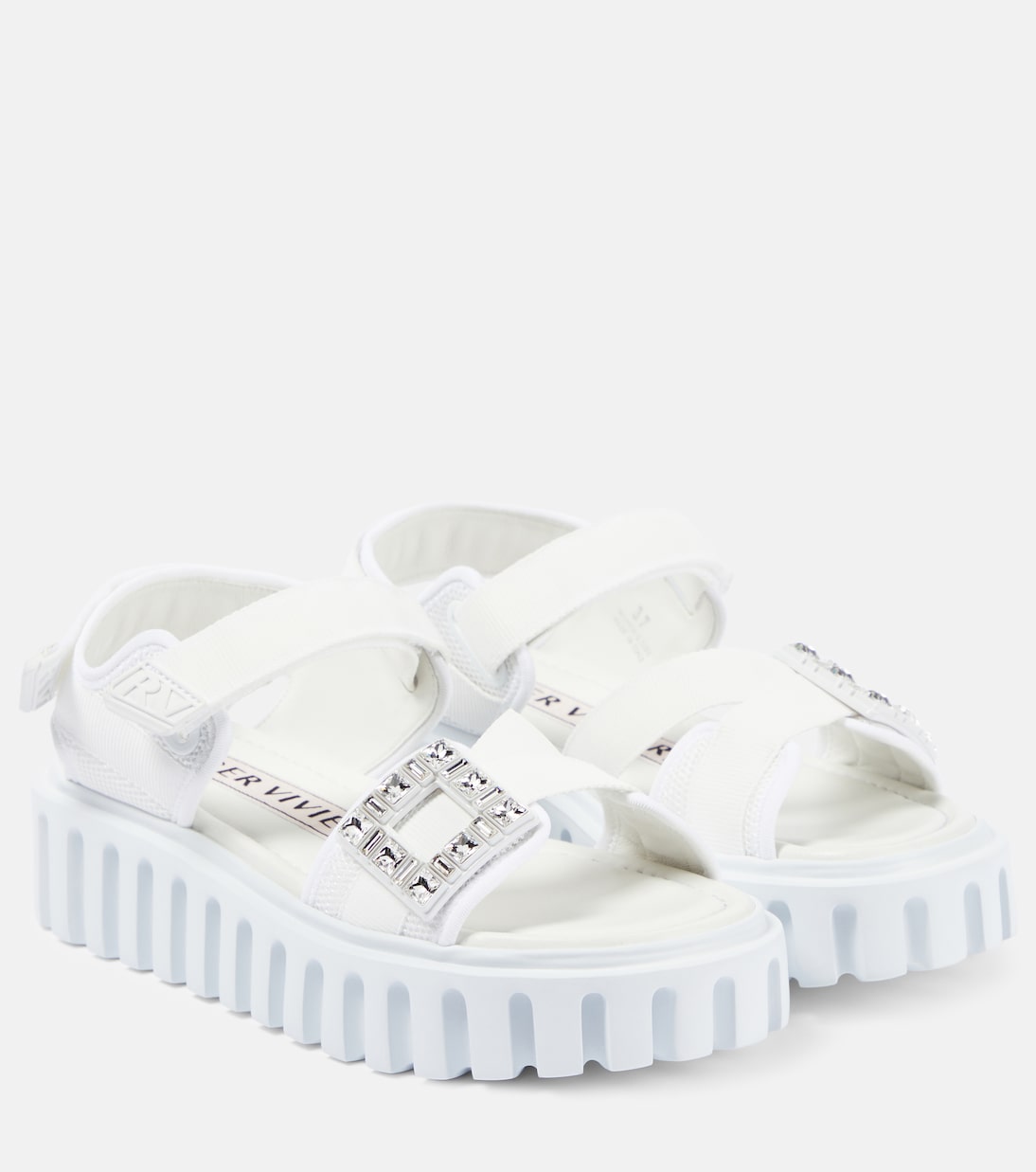 Босоножки на платформе Viv' Go-Thick Roger Vivier, Bianco