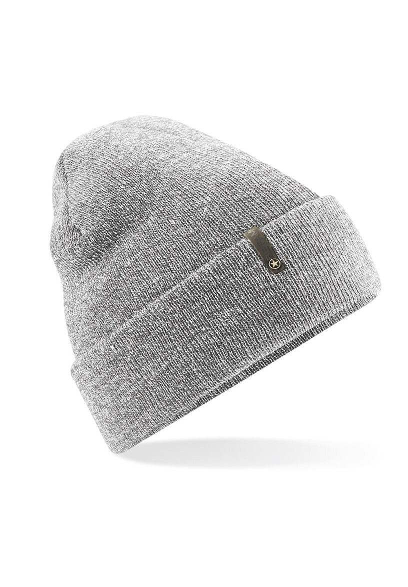 

Шапка TURN UP Be Famous, цвет heather grey