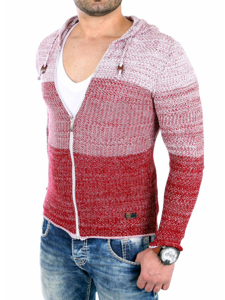 

Кардиган RESLAD Strickjacke Colorblock, бордо