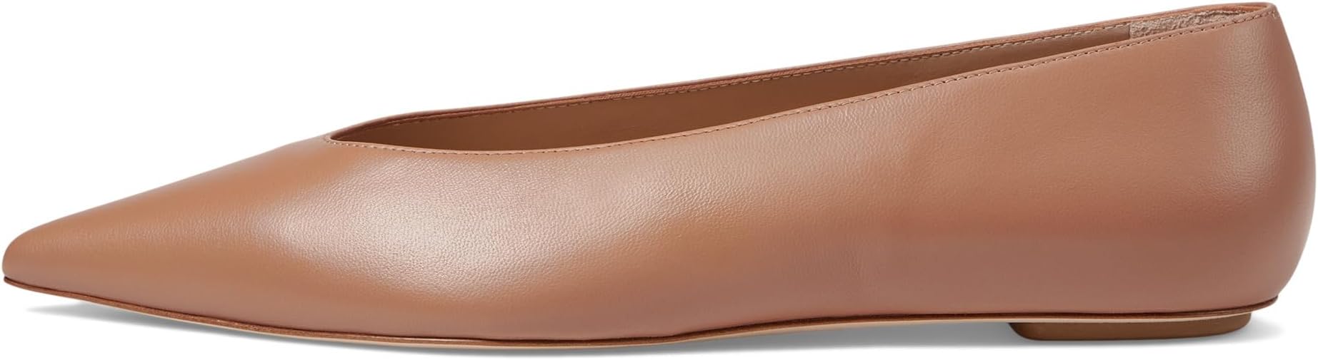Балетки Stuart Weitzman Lina Flat, желто-коричневый — фото 4
