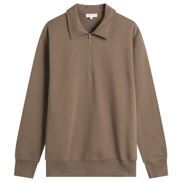 

Стандартная толстовка с застежкой-молнией до середины груди Norse Projects, Walnut