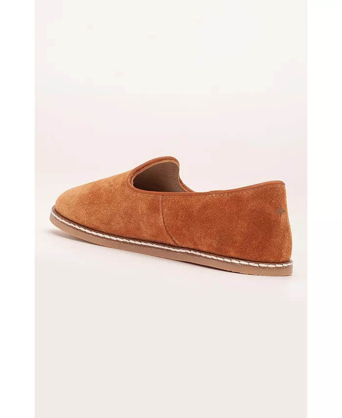 Туфли Istanbul Suede Leather Slip On Flats (женские) Epilogue Shoes, коричневый — фото 4