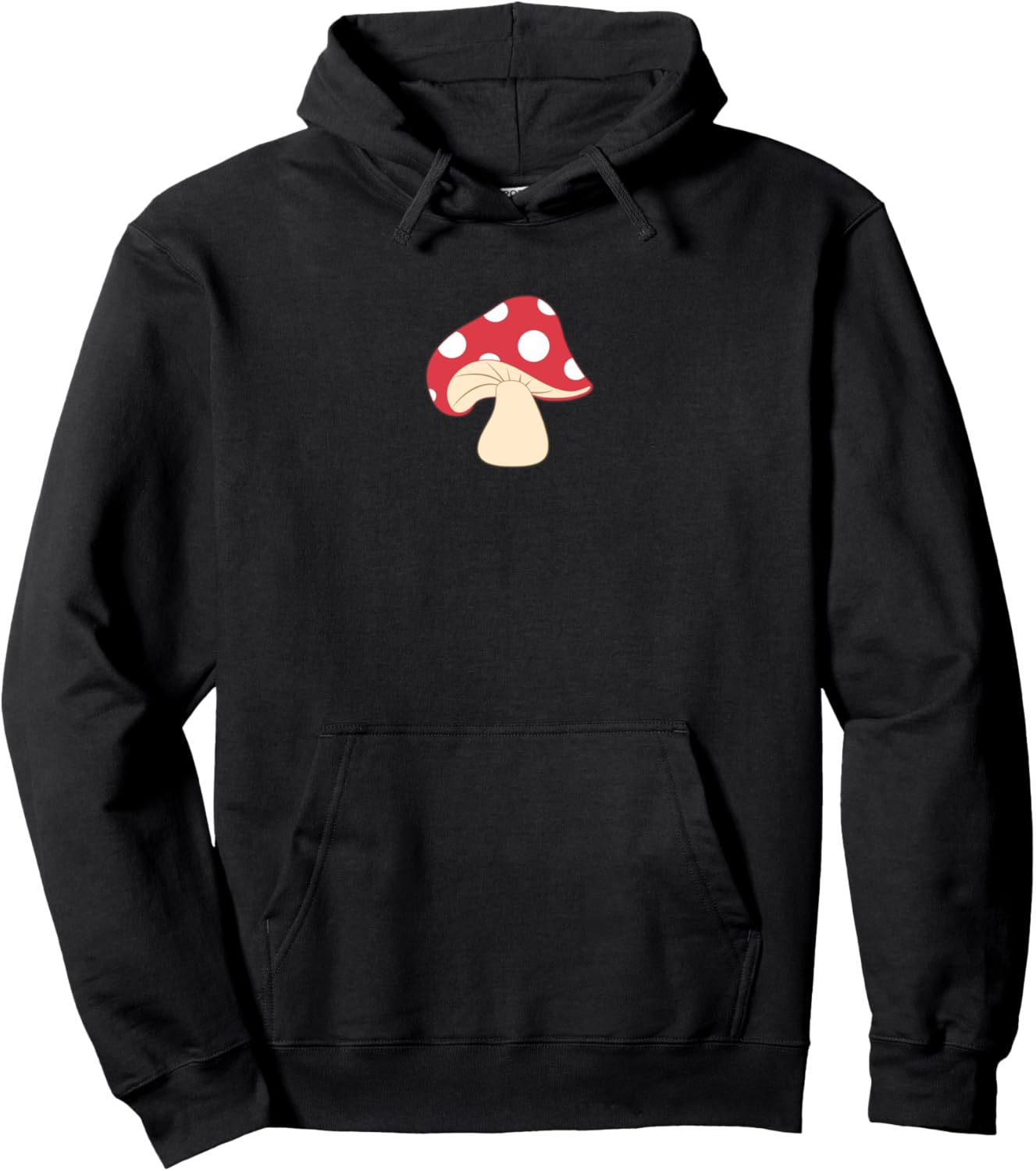 

Худи Toadstool Red White Small Center Icon, черный Trendy Apparel