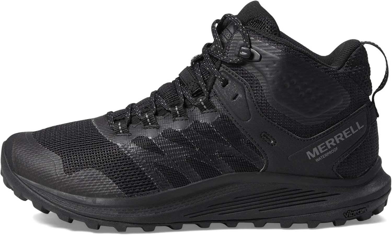 Мужские ботинки Merrell Nova 3 Tactical Mid Waterproof, черный/угольный — фото 4