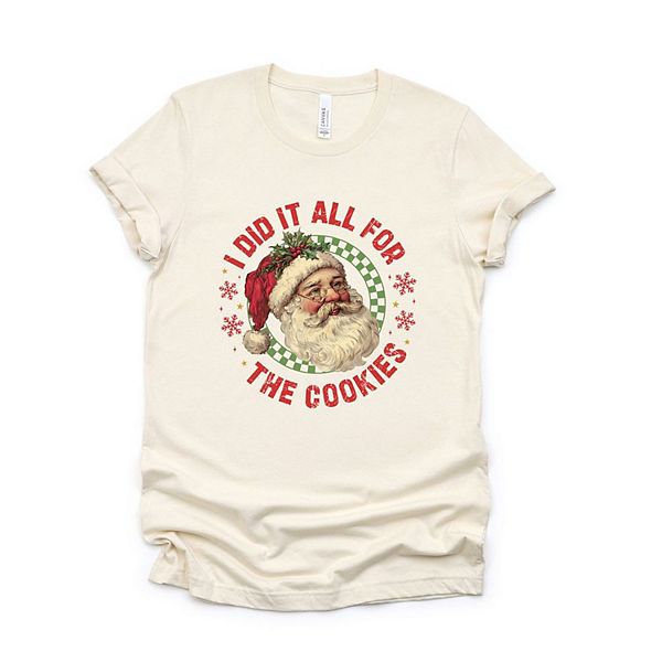 

Футболка с принтом Did it for the cookies santa Simply Sage Market, Cream, Зеленый, Футболка с принтом Did it for the cookies santa Simply Sage Market, Cream