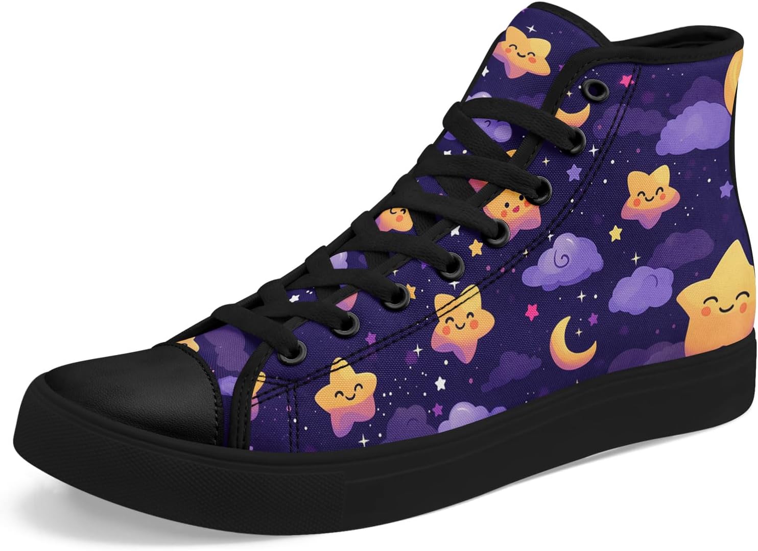 

Высокие кеды на платформе AWSOLE MoonStar из хлопка для женщин, мужчин и молодежи, модная легкая обувь, стильные повседневные плоские кроссовки для ходьбы, черный/оранжевый/бежевый