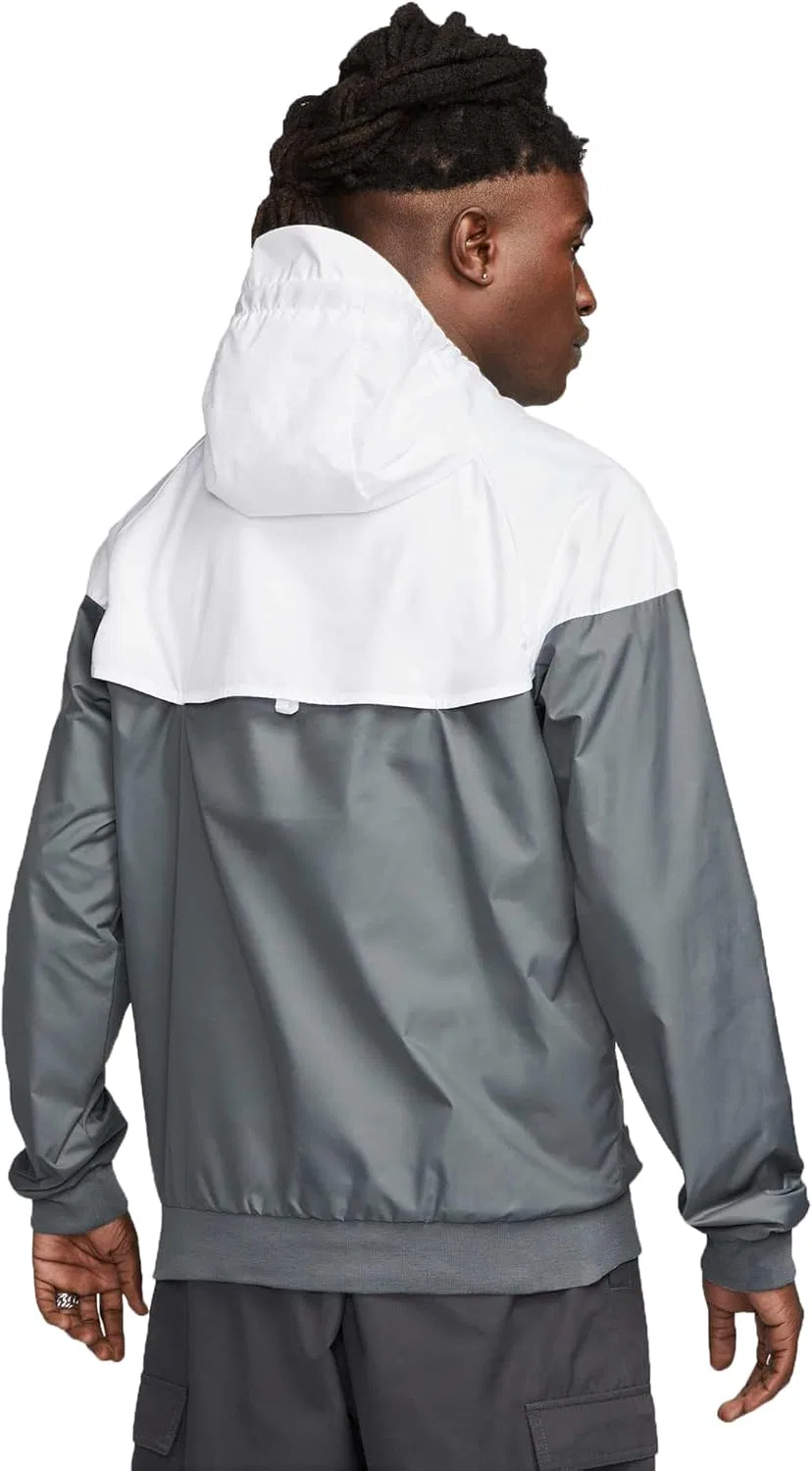 Куртка мужская Nike Sportswear Windrunner, Smoke Grey/White/Smoke Grey/Black — фото 2