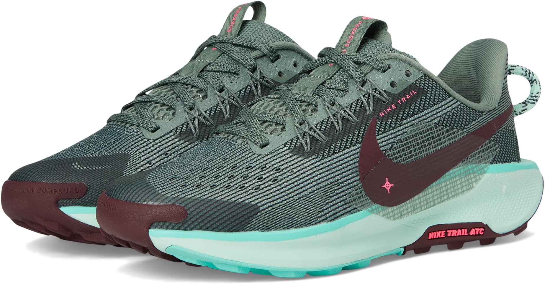 

Кроссовки Nike Kids Pegasus Trail 5, Clay Green/Mint Foam/Bleached Turquoise