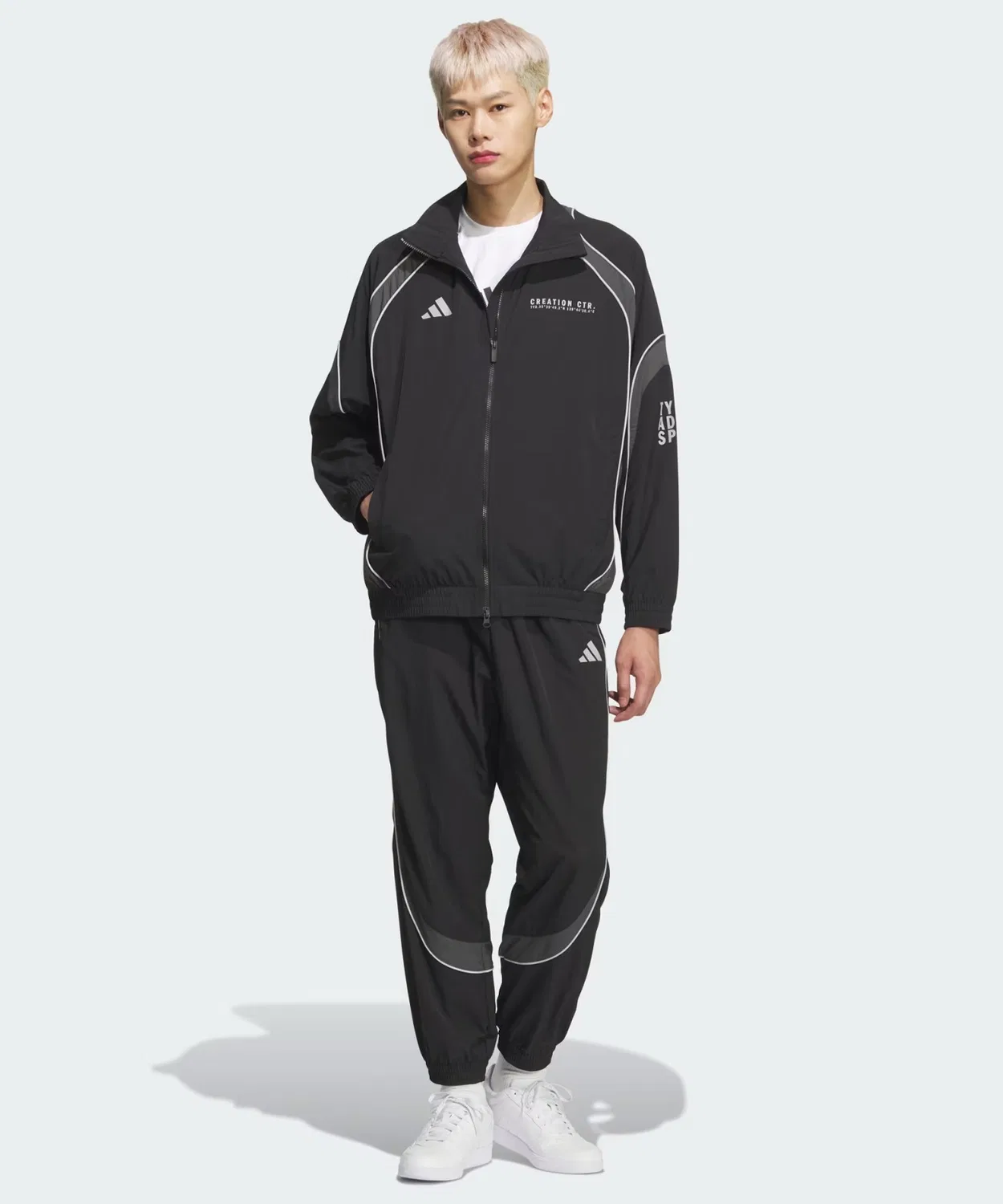 Толстовка adidas BRAND LOVE лайт-увэн фул-зип джакет чёрный — фото 4