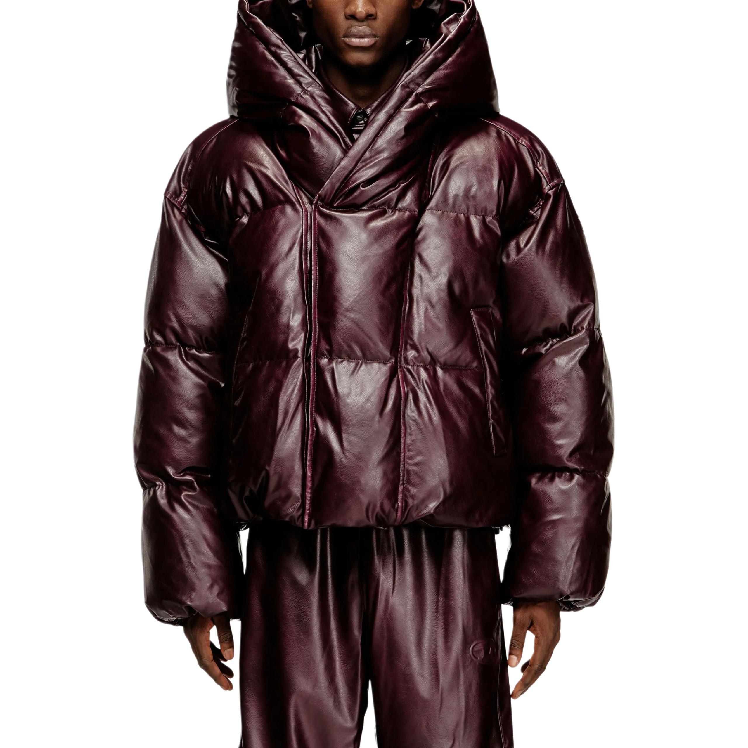 Мужская пуховая куртка SS26 Fr W Myley Diesel, eggplant фиолетовый — фото 4
