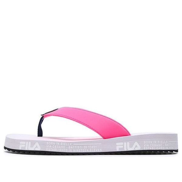 Тапочки core fashion slippers 'pink white' Fila, розовый