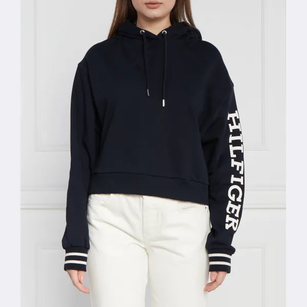 

Укороченная толстовка свободного кроя Reg monotype slv Tommy Hilfiger, синий