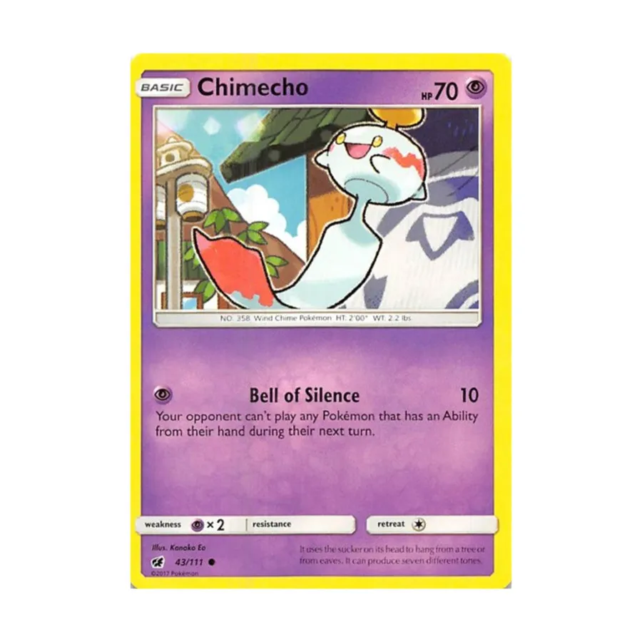 

CCG Чимечо (К) #43, Pokemon - Sun & Moon - Crimson Invasion - Singles
